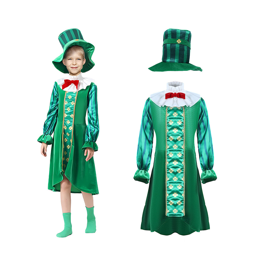 St.Patricks Day costume for Girls,Kids Halloween Costume Dress Up