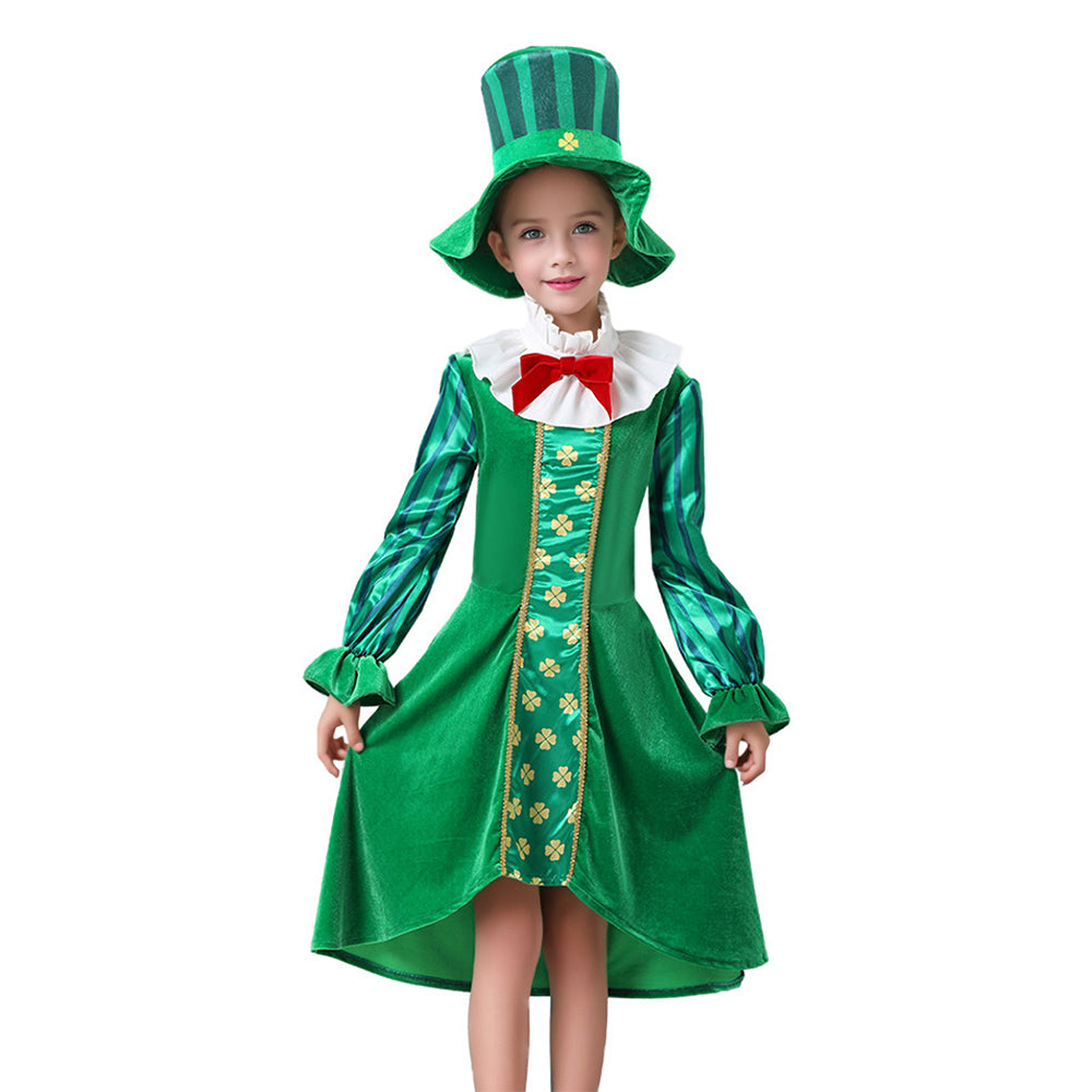 St.Patricks Day costume for Girls,Kids Halloween Costume Dress Up
