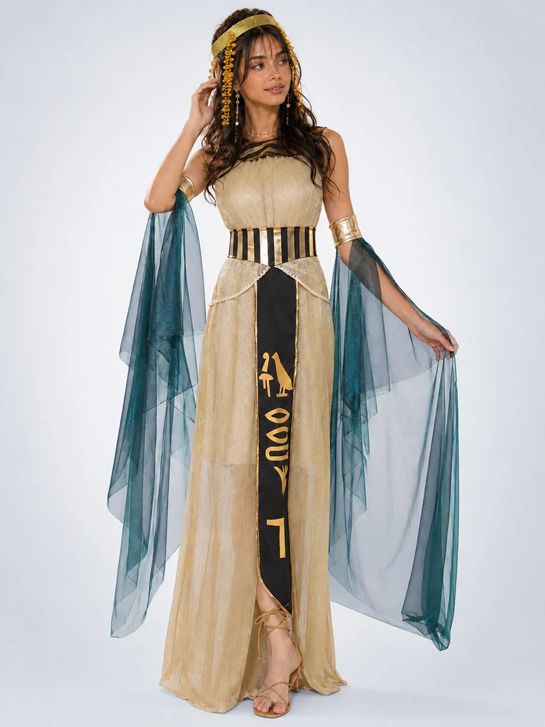 Egyptian Pharaoh Queen Adult Halloween Costume Fancy Dress Up
