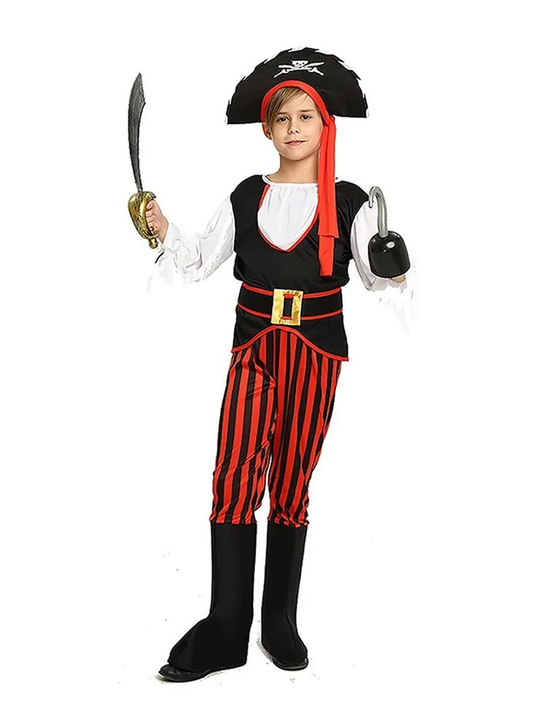 Pirates Theme Kids Halloween Costume Dress Up for Boys