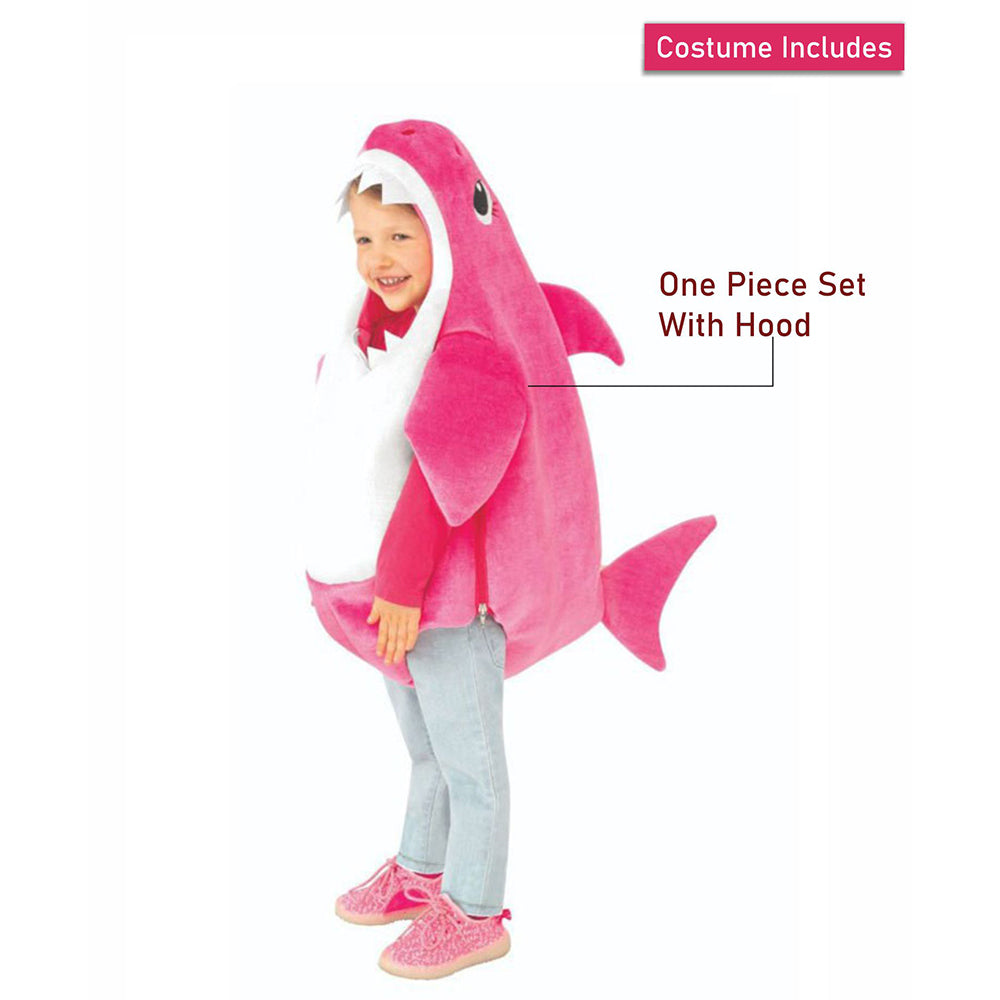 Pink Baby Shark, Kids Halloween Costume Fancy Dress Up