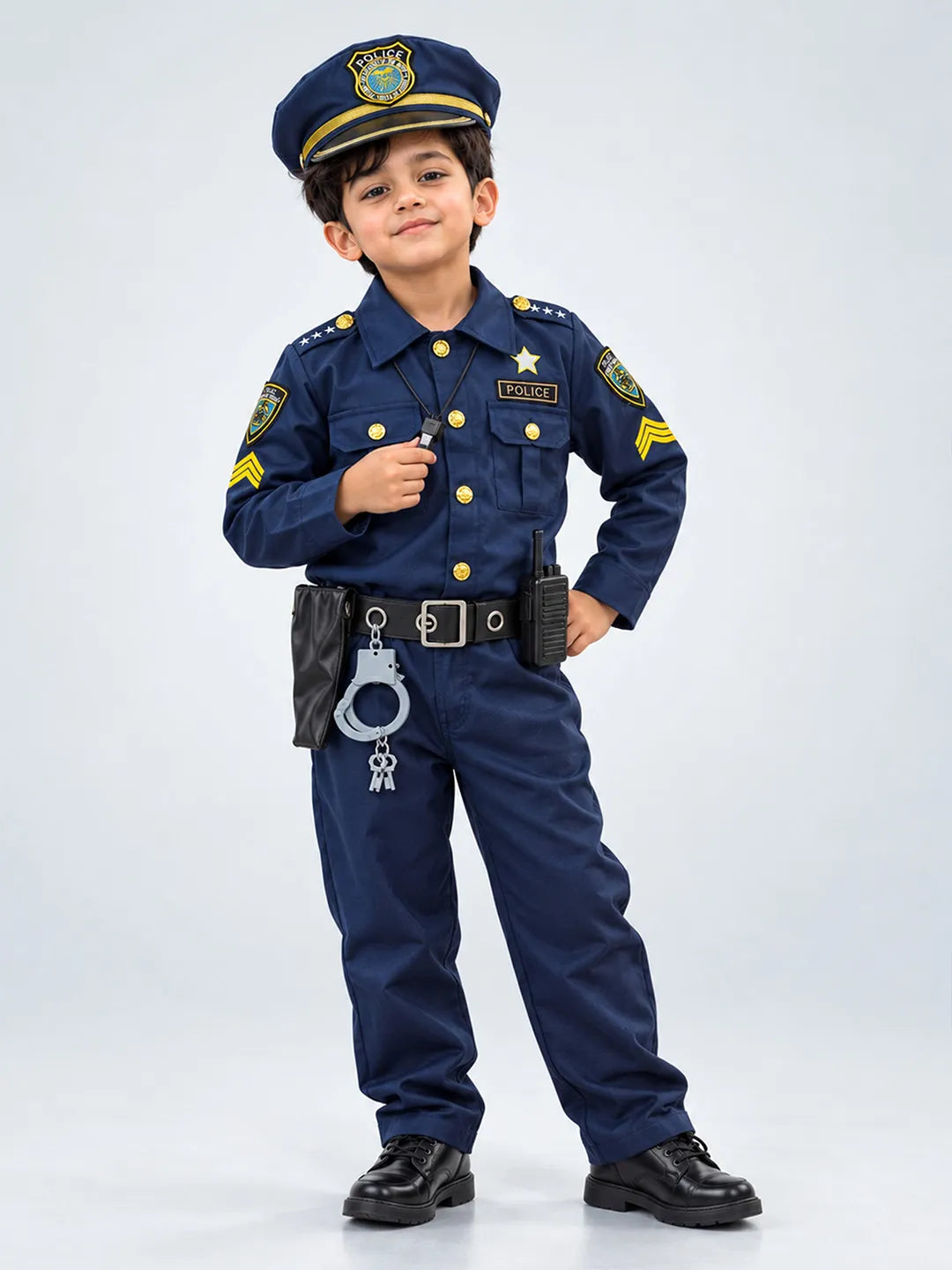 Police Kids Halloween Costume Fancy Dress Up