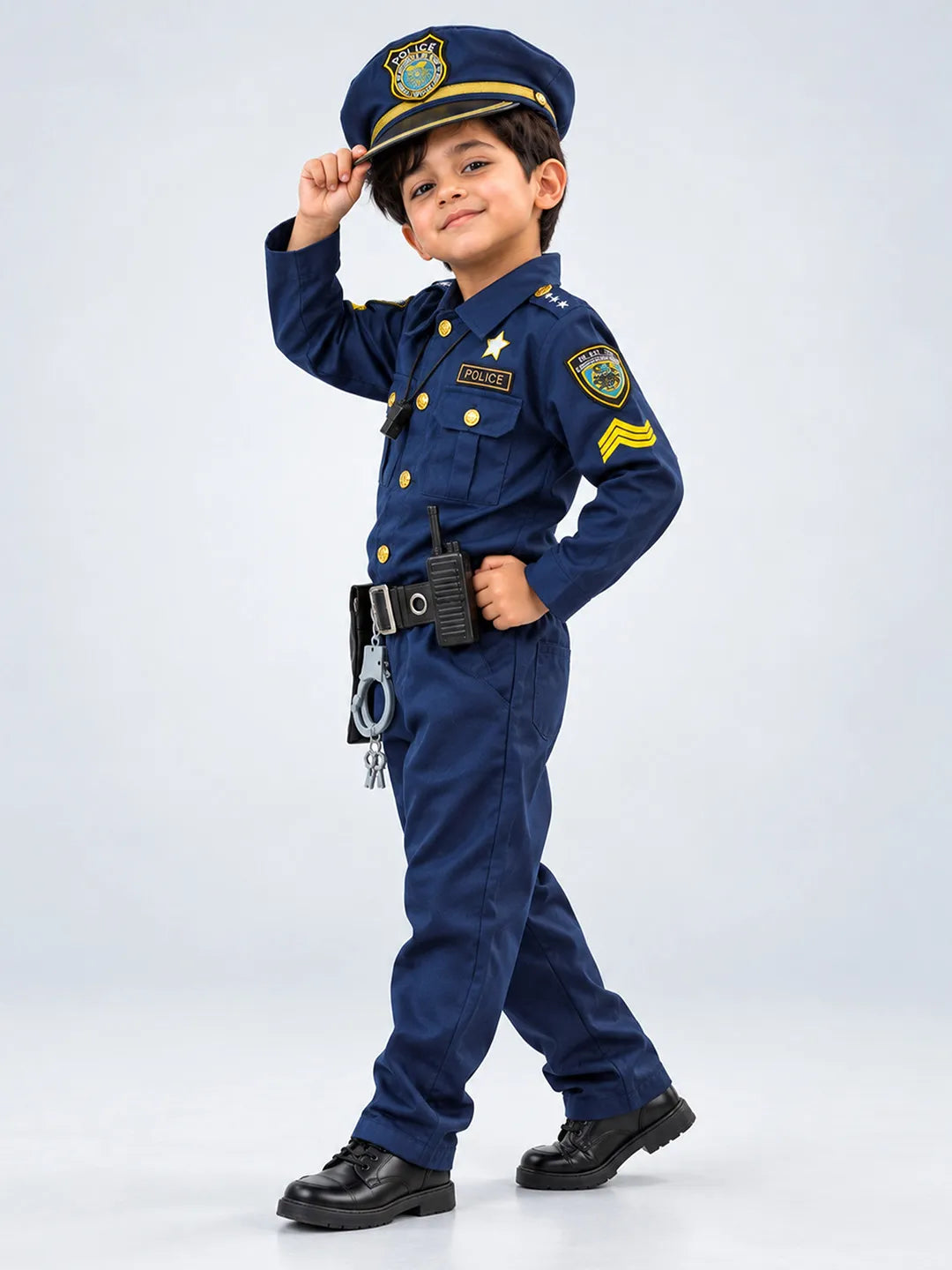 Police Kids Halloween Costume Fancy Dress Up