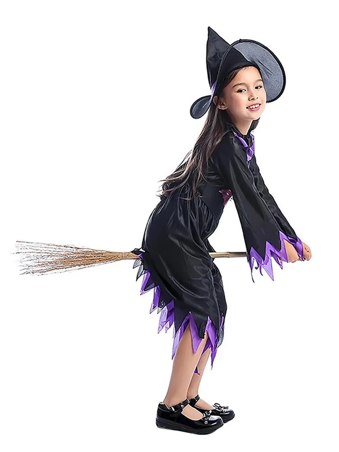 Purple Bat Witch Kids Halloween Costume