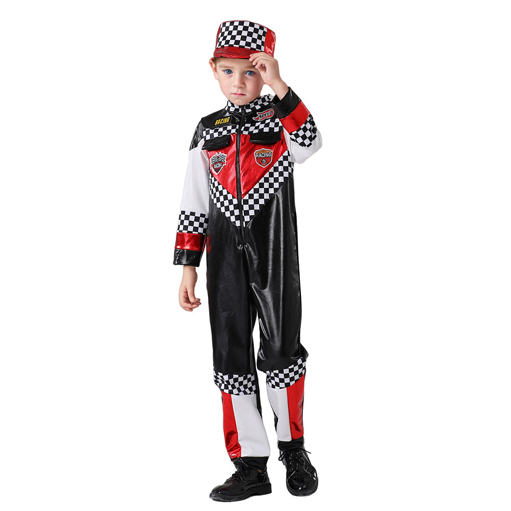 Speed Racing Car Rider costume,Kids Halloween Costume Fancy Dress Up