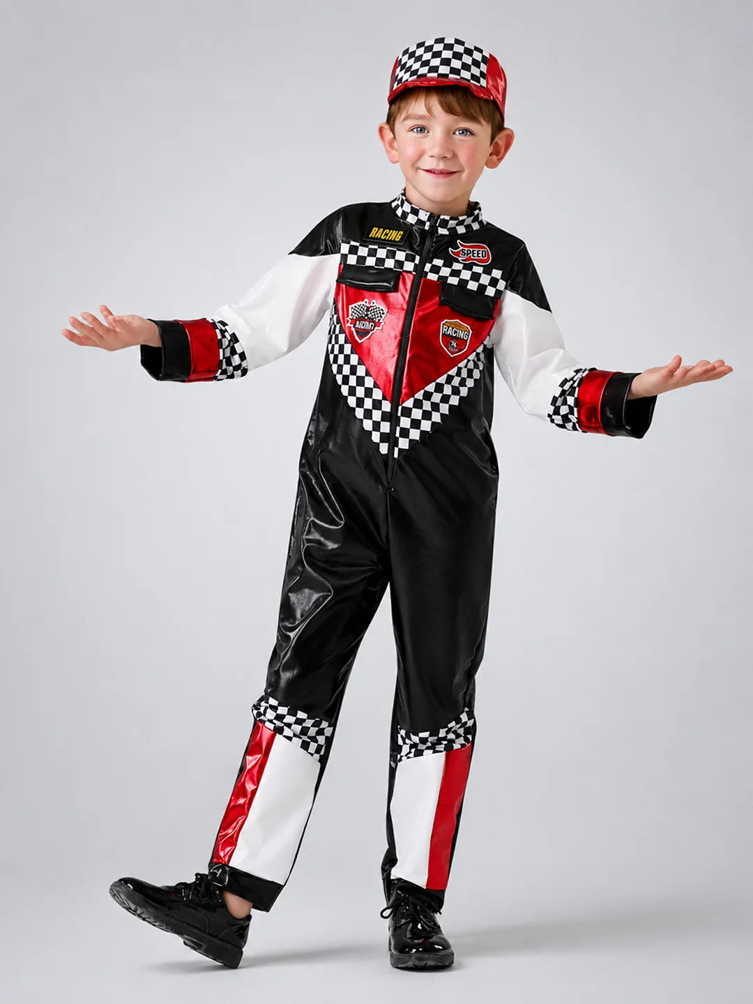 Speed Racing Car Rider costume,Kids Halloween Costume Fancy Dress Up