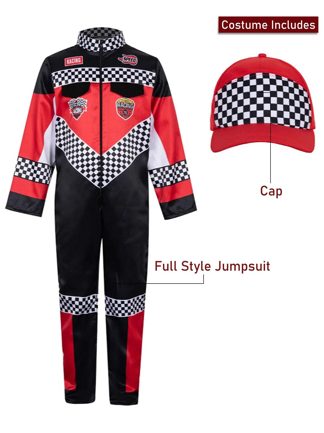 Speed Racing Car Rider costume,Kids Halloween Costume Fancy Dress Up