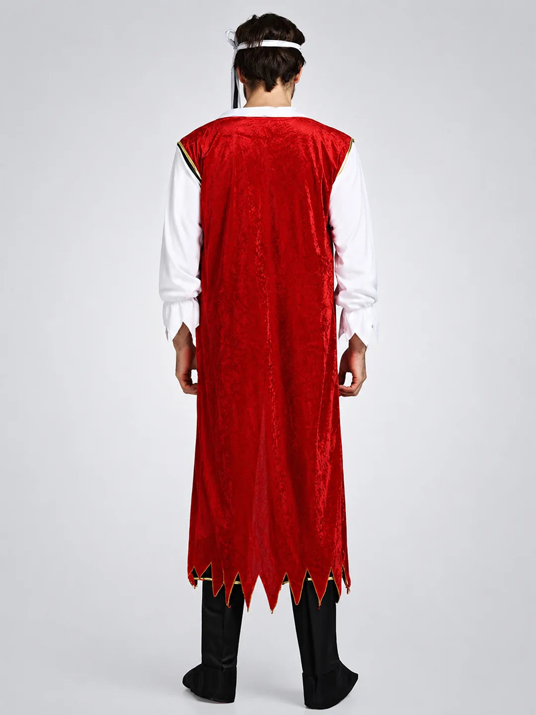 Red Coat Pirate Adult Halloween Costume Fancy Dress Up