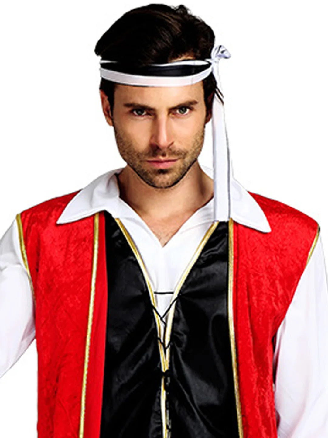 Red Coat Pirate Adult Halloween Costume Fancy Dress Up
