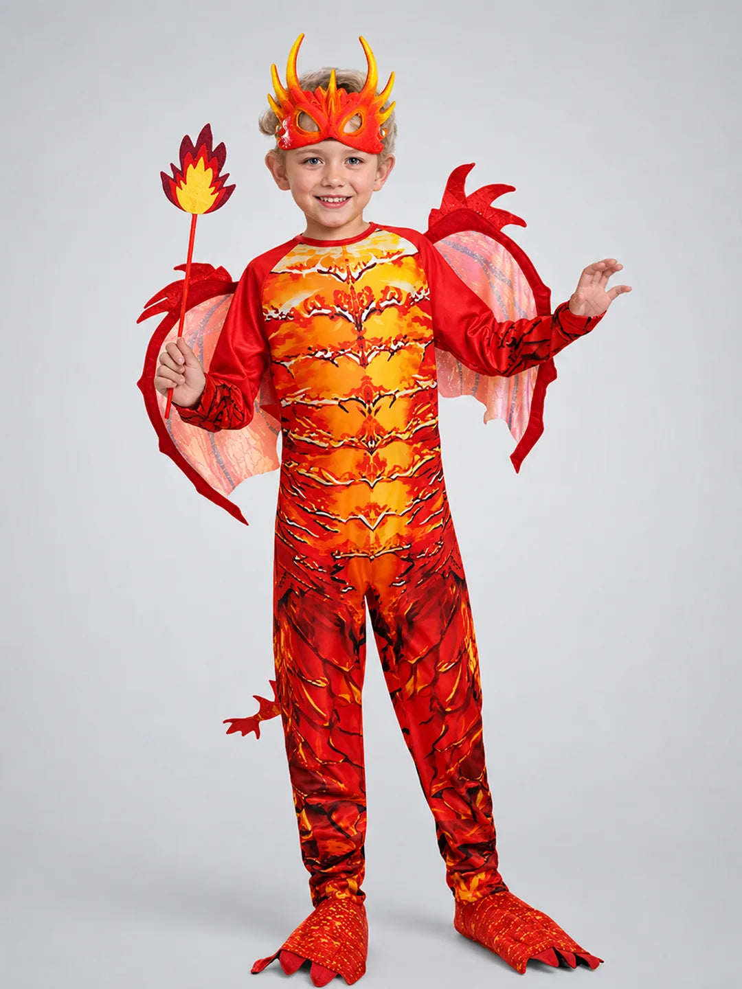 Red Dragon,Kids Halloween Costume Fancy Dress Up