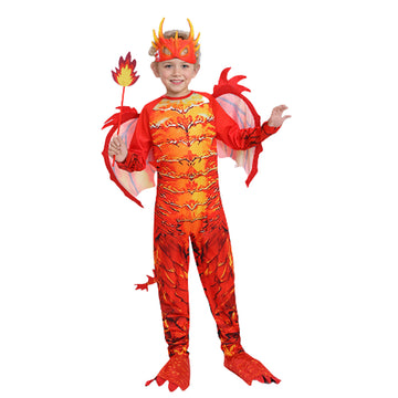 Red Dragon,Kids Halloween Costume Fancy Dress Up