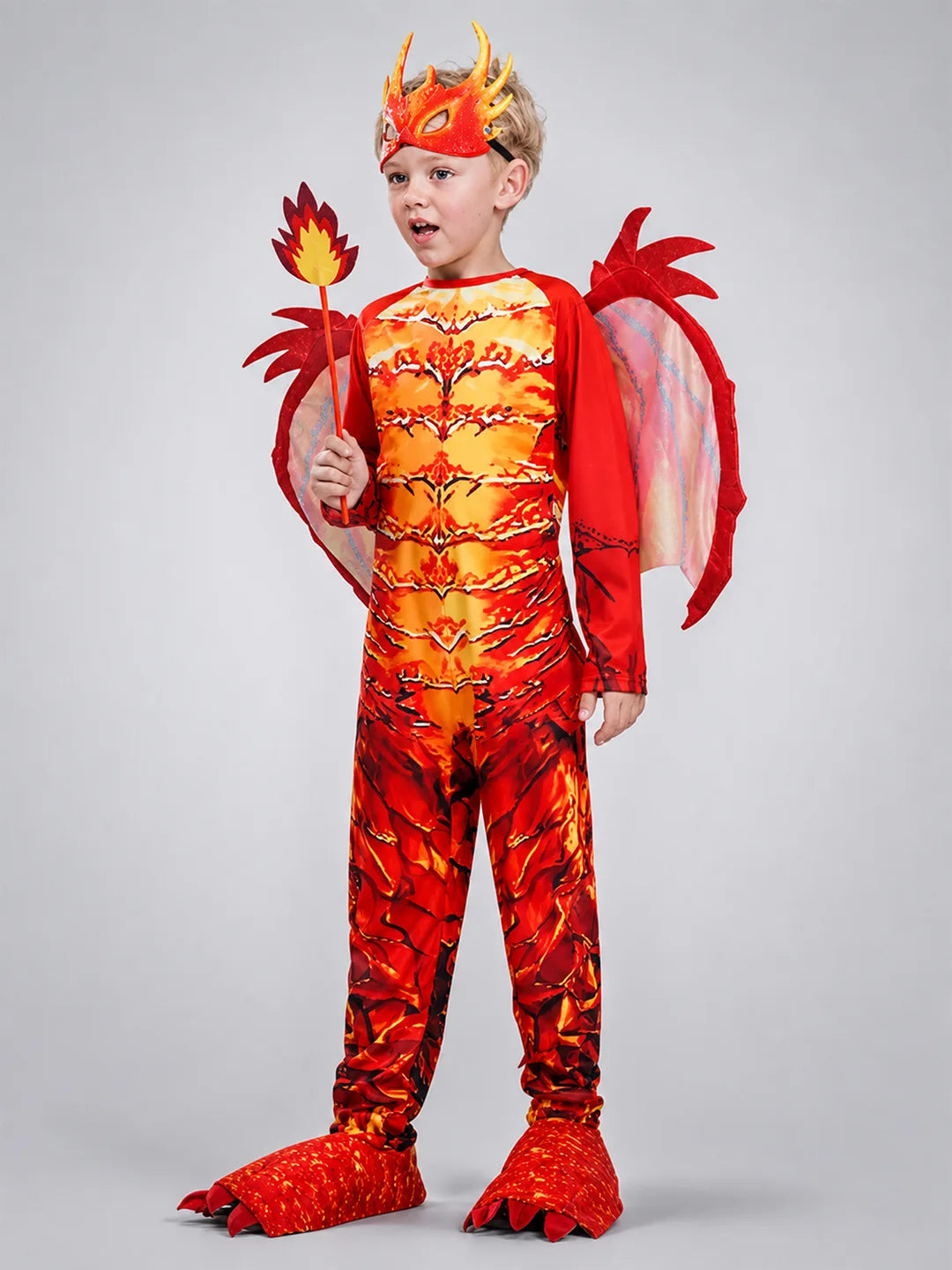 Red Dragon,Kids Halloween Costume Fancy Dress Up