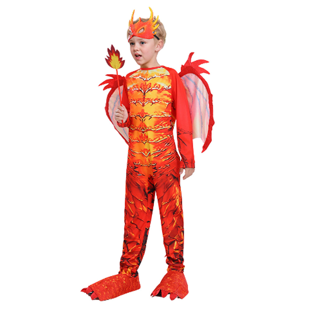 Red Dragon,Kids Halloween Costume Fancy Dress Up