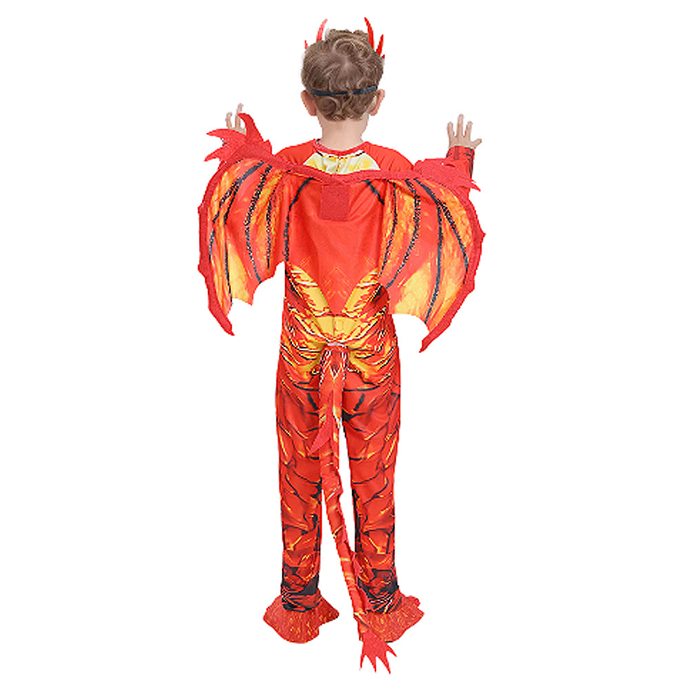 Red Dragon,Kids Halloween Costume Fancy Dress Up