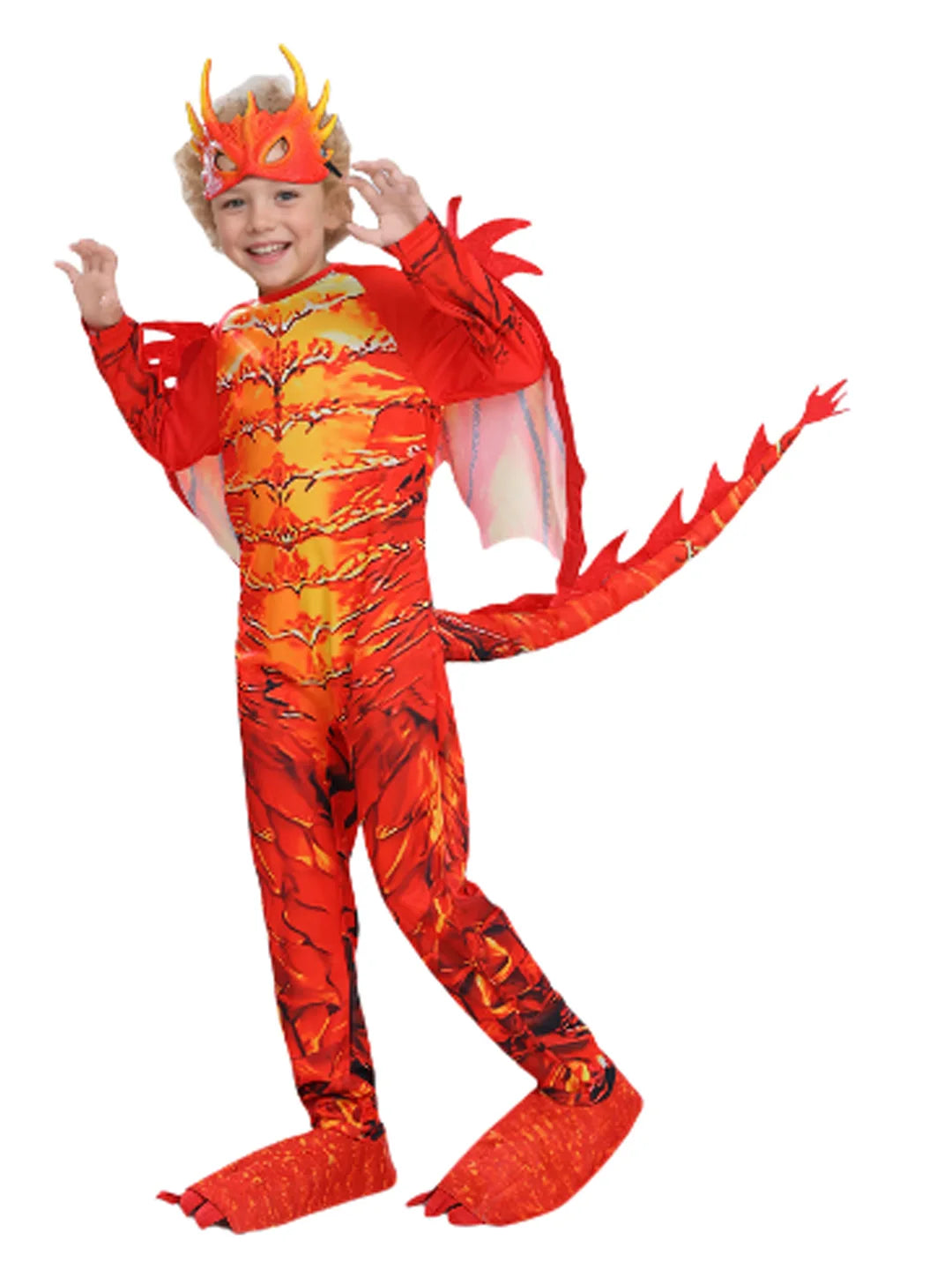 Red Dragon,Kids Halloween Costume Fancy Dress Up