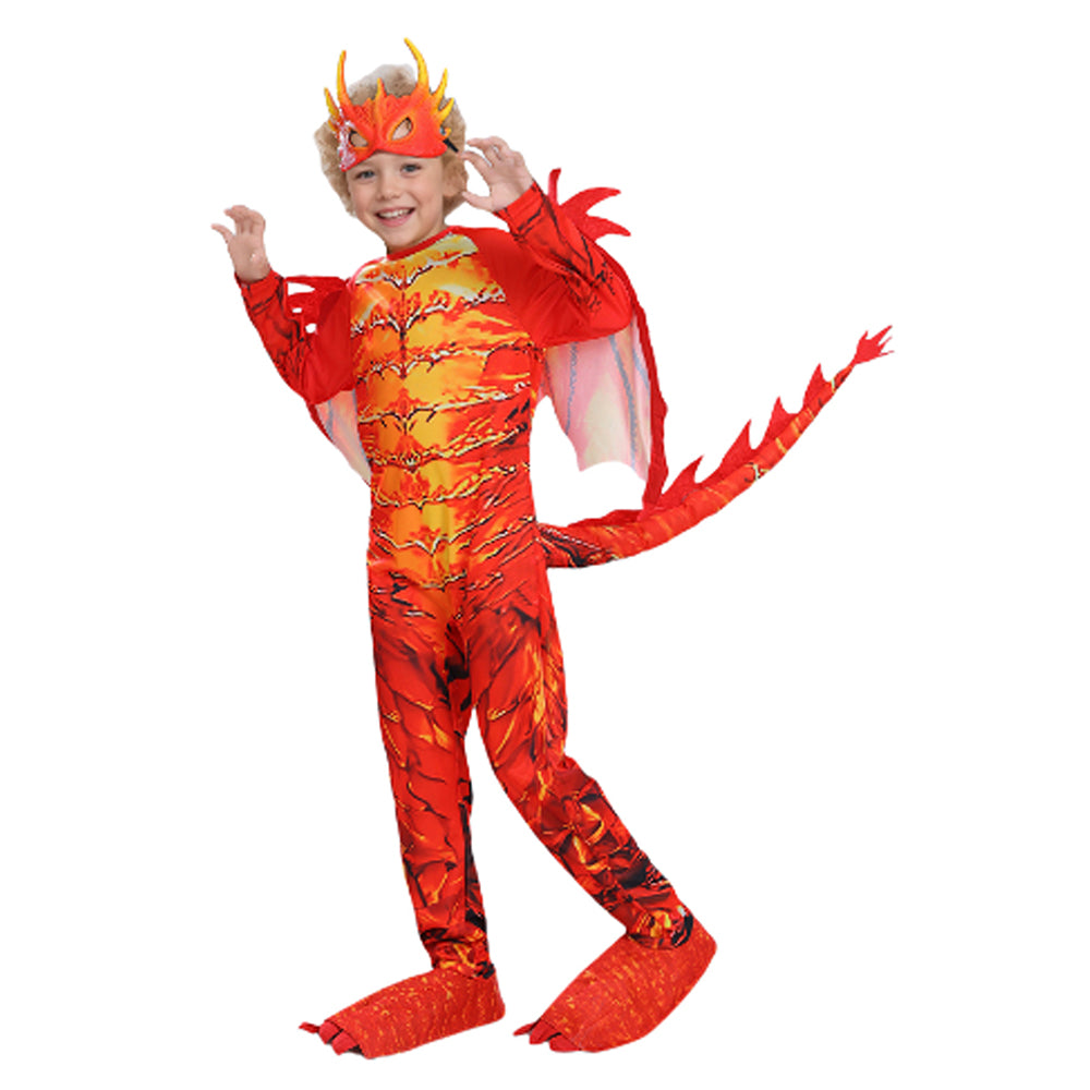 Red Dragon,Kids Halloween Costume Fancy Dress Up