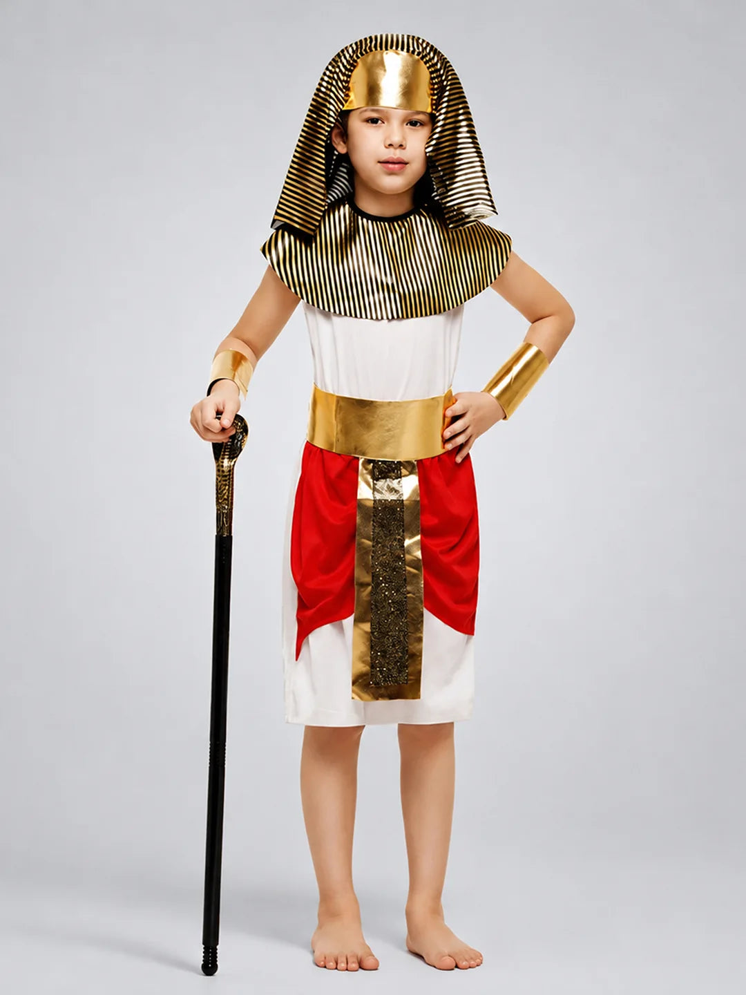 Red Egyptian Boy, Kids Halloween Costume Dress Up for Boys