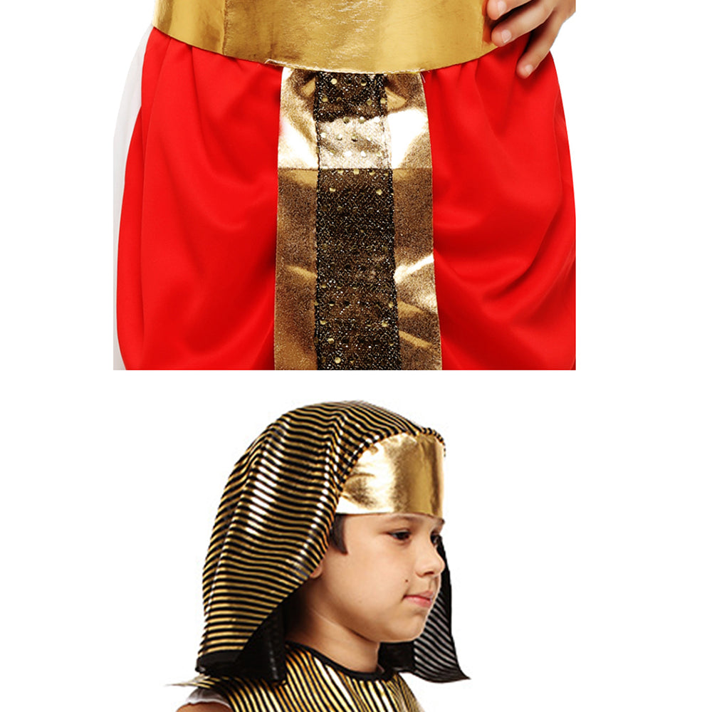 Red Egyptian Boy, Kids Halloween Costume Dress Up for Boys