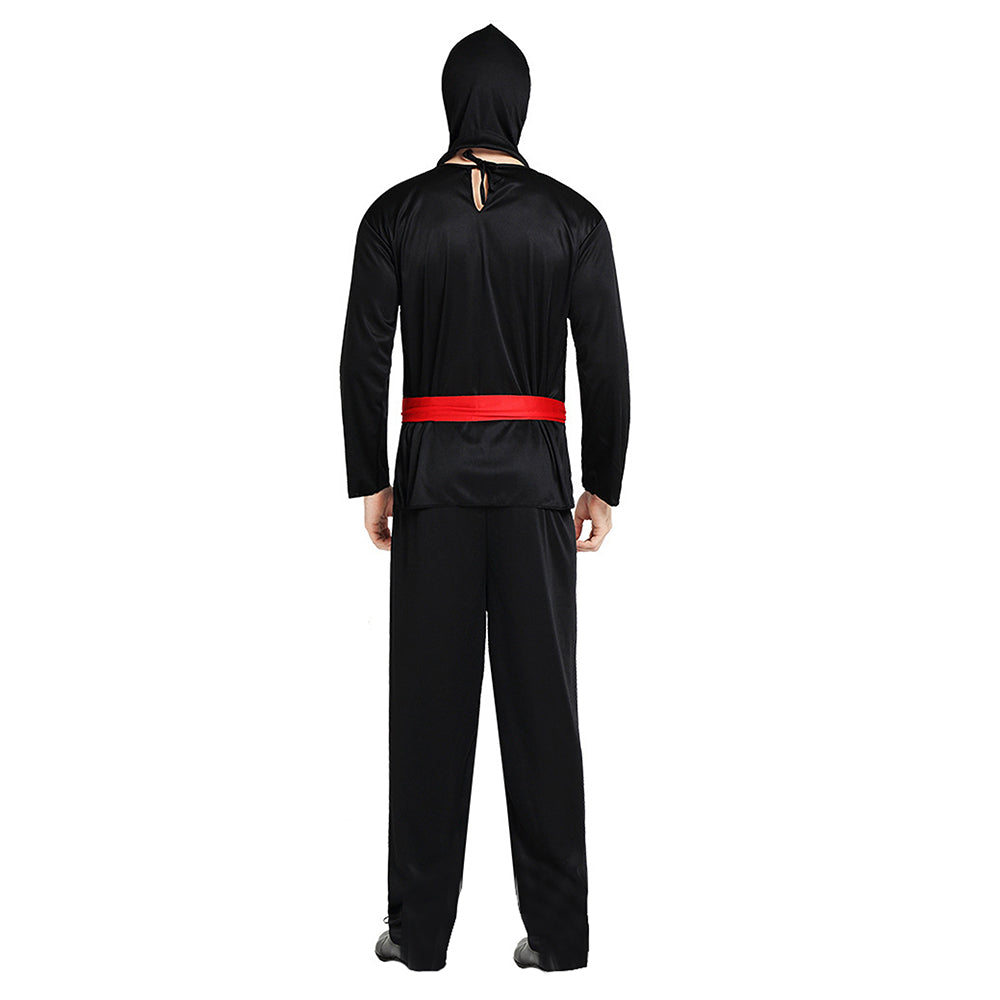 Red Dragon Ninja Adults Halloween Costume Fancy Dress Up