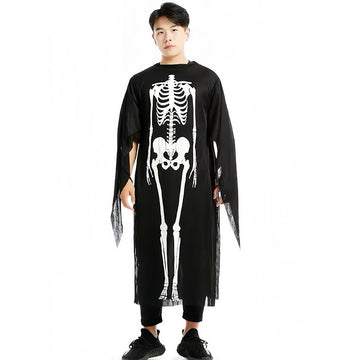 Spooky Skeleton Robe, Halloween Costume Fancy Dress Up