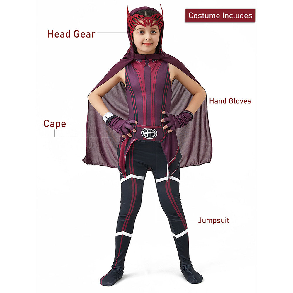 Scarlet Witch Kids Halloween Costume Dress Up