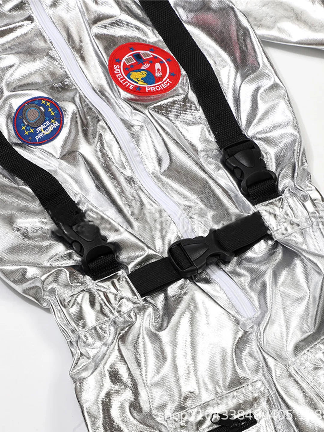 Shiny Silver Astronaut, Halloween Costume Fancy Dress Up