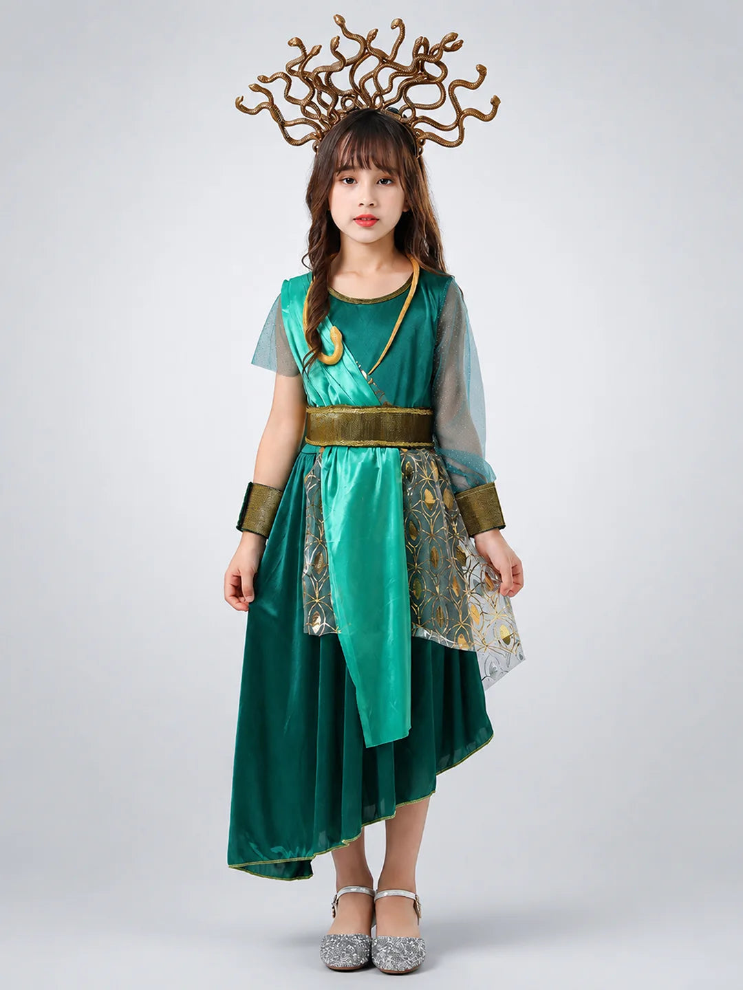Forest Snake Queen Kids Halloween Costume Dress Up