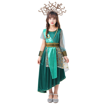 Forest Snake Queen Kids Halloween Costume Dress Up