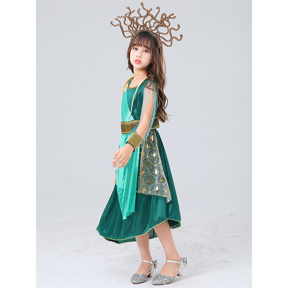 Forest Snake Queen Kids Halloween Costume Dress Up