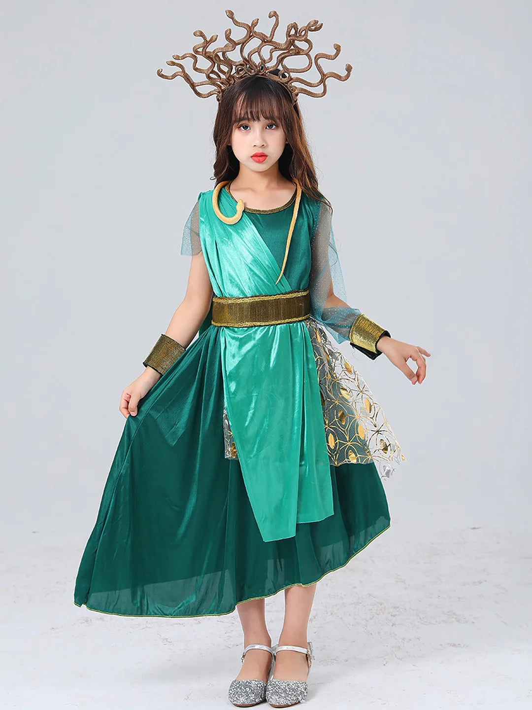 Forest Snake Queen Kids Halloween Costume Dress Up