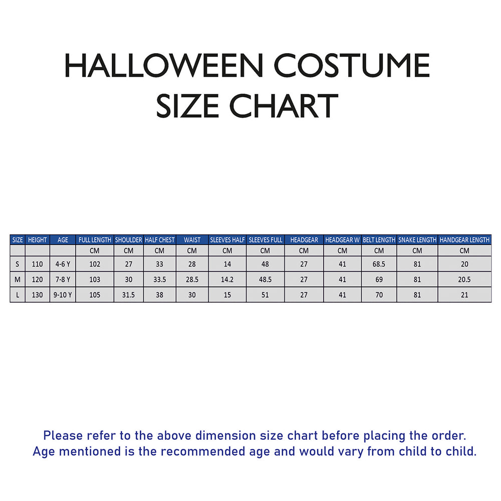 Forest Snake Queen Kids Halloween Costume Dress Up