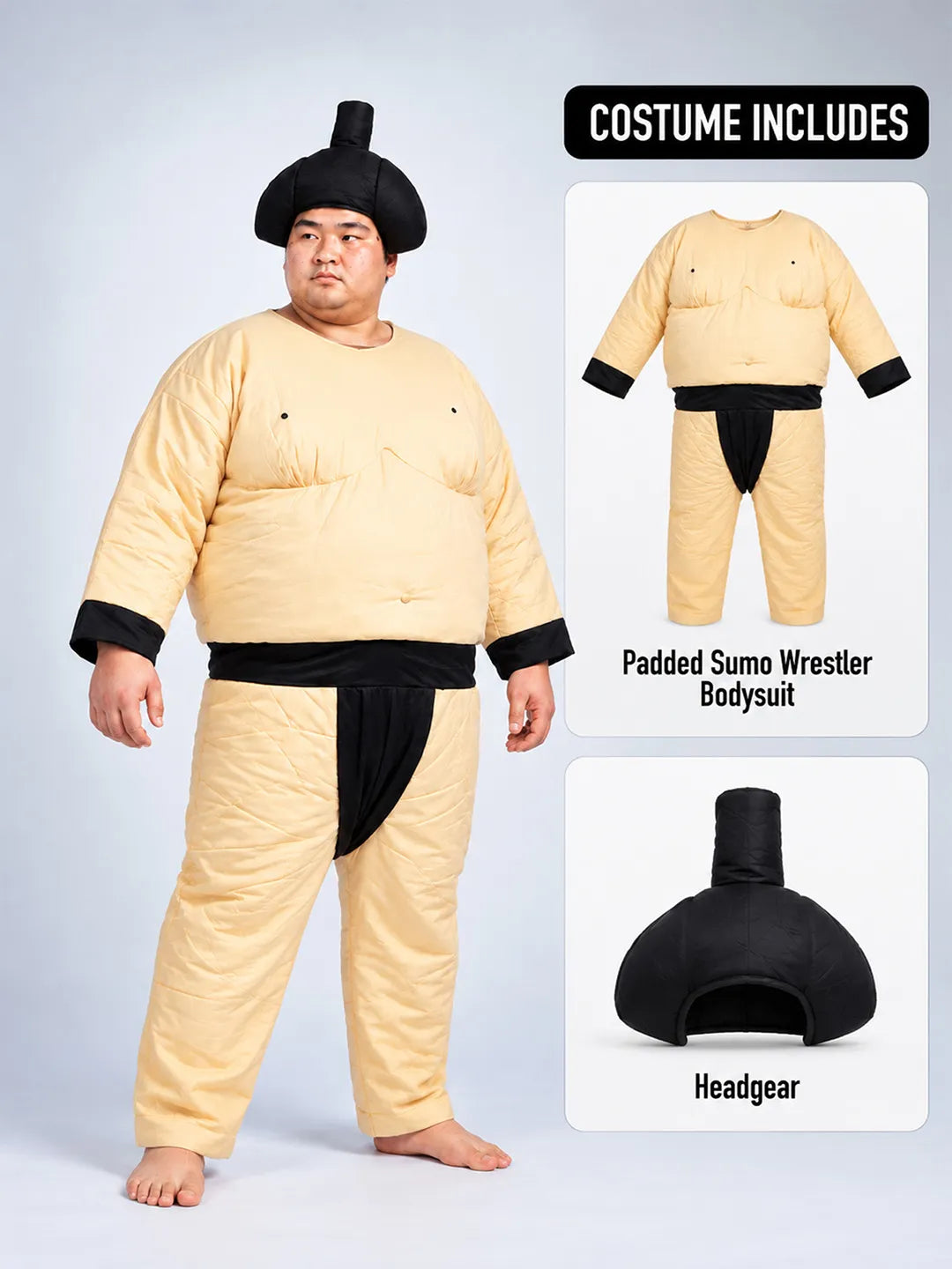 Sumo Wrestler Adult Halloween Costume Fancy Dress Up