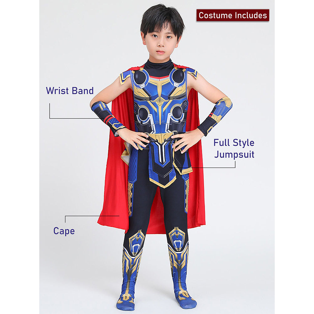 Thunder God Superhero ,Kids Halloween Costume Fancy Dress Up