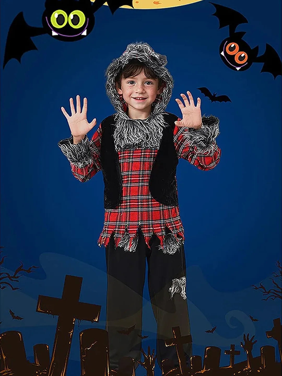 Werewolf Theme Kids Halloween Costume