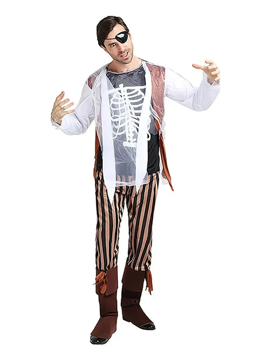 Zombie Pirate Adults Halloween Costume Dress Up