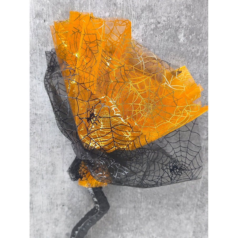 Orange Twisted Handle Broom Stick for Halloween Costume Party & Halloween Home office Decor