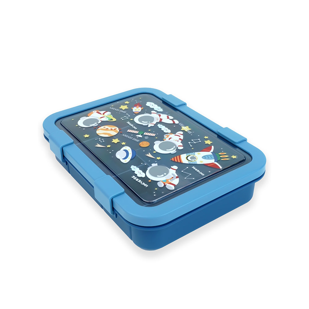 5Sections Blue Space Lunch Box For Kids