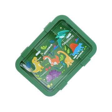 5Sections Olive Dino Lunch Box For Kids