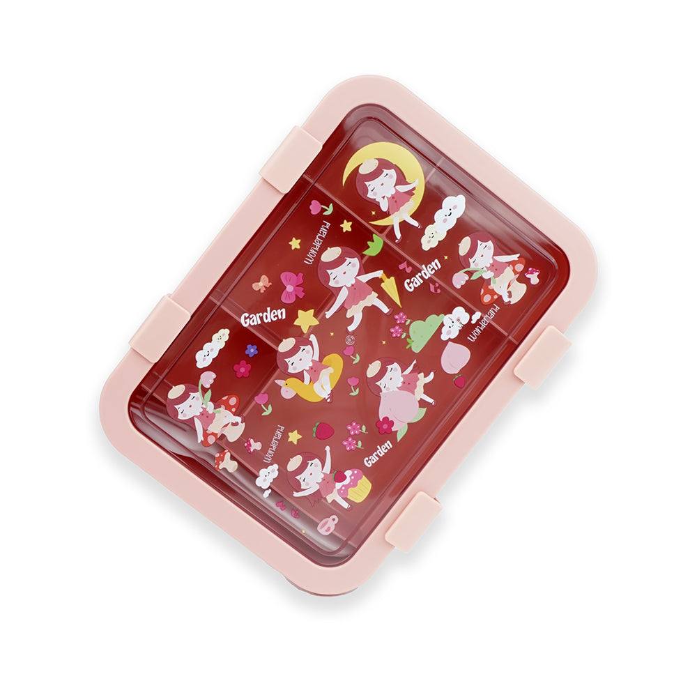 5Sections Peach Fairy Lunch Box For Kids