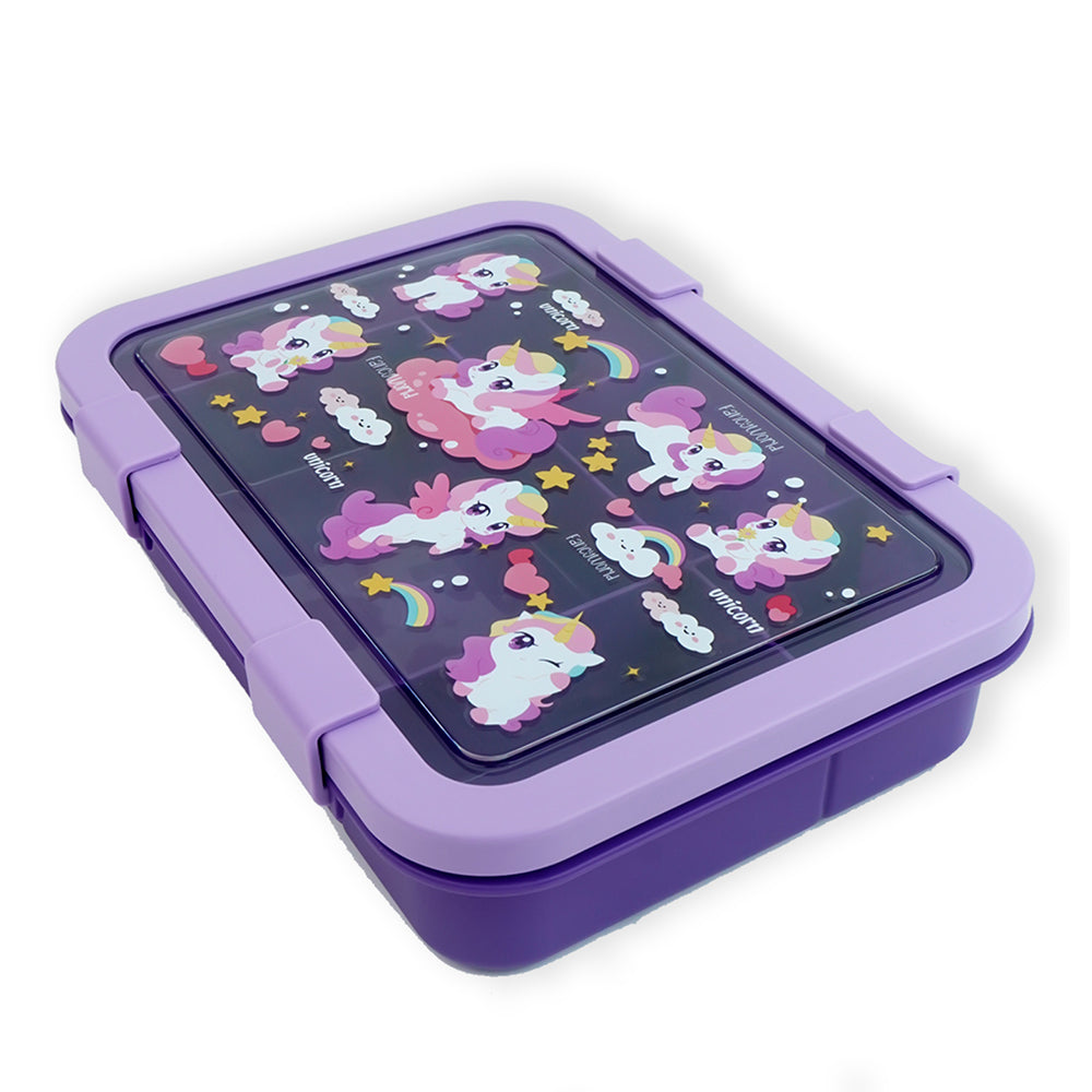 2 pcs Uni Lunchbag & 5 section Lunch box for Kids