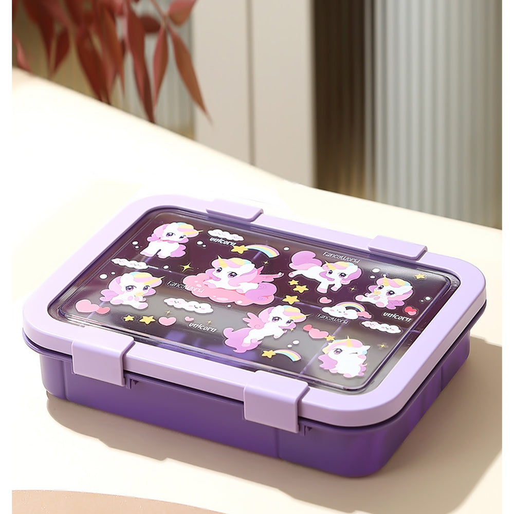 2 pcs Uni Lunchbag & 5 section Lunch box for Kids