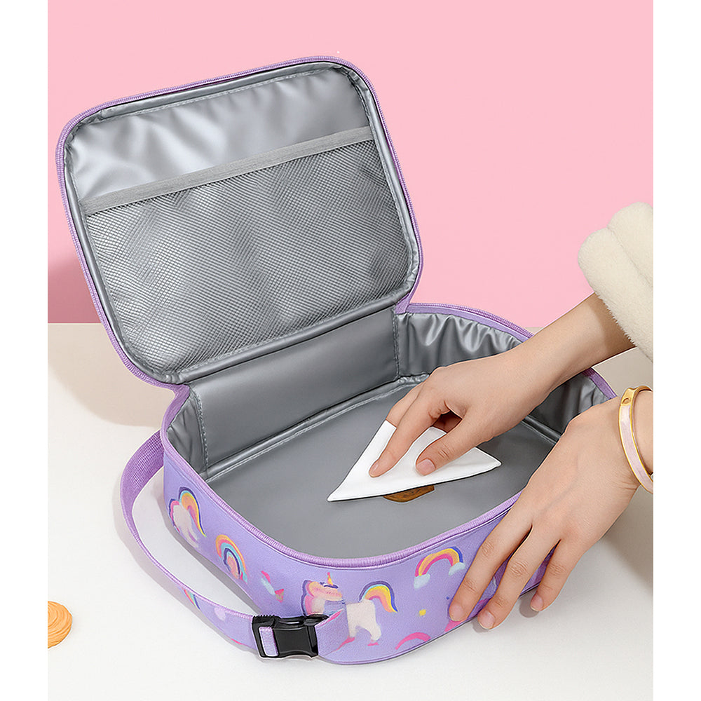 2 pcs Uni Lunchbag & 5 section Lunch box for Kids