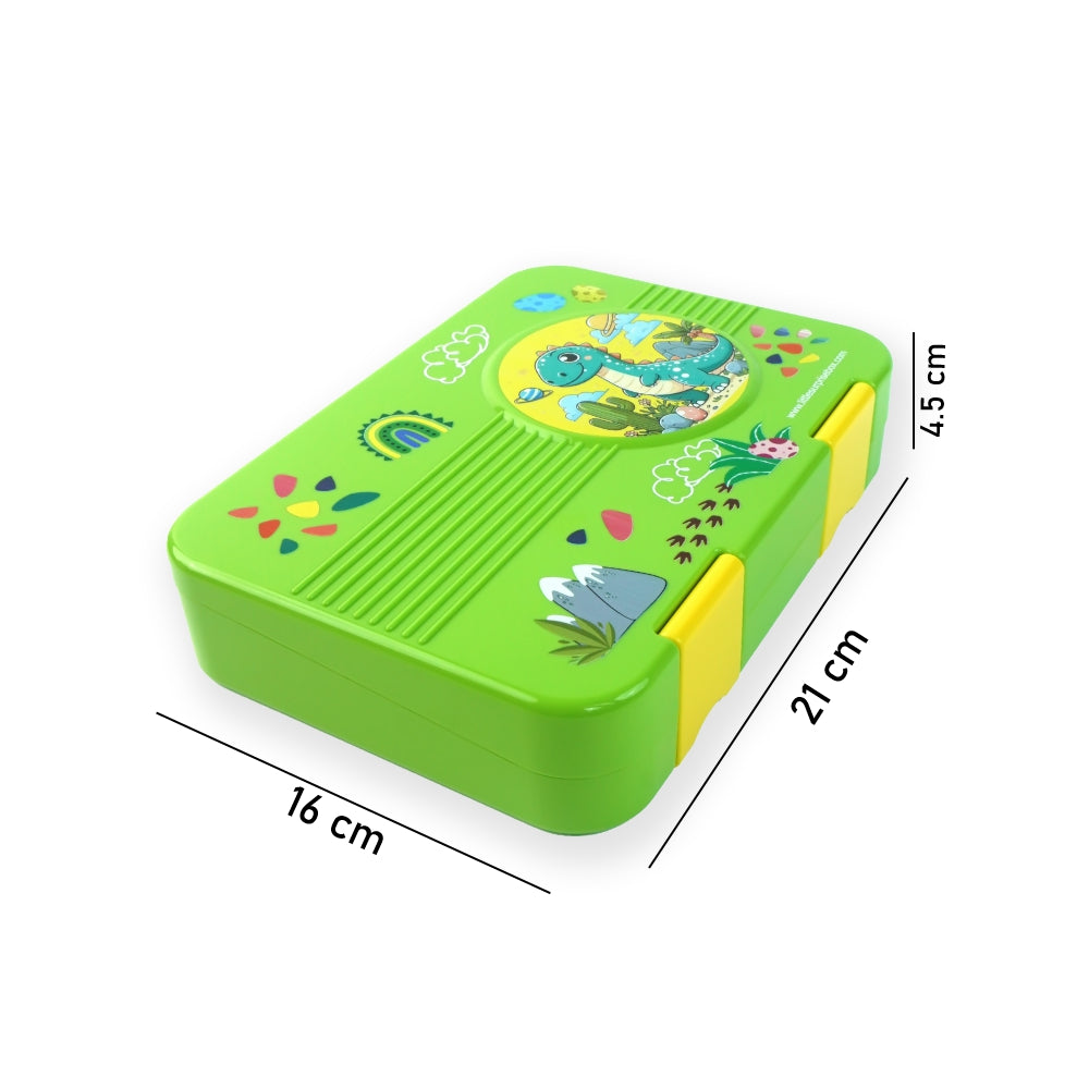 Green Dinosaur Volacano Bento Lunch Box for Kids