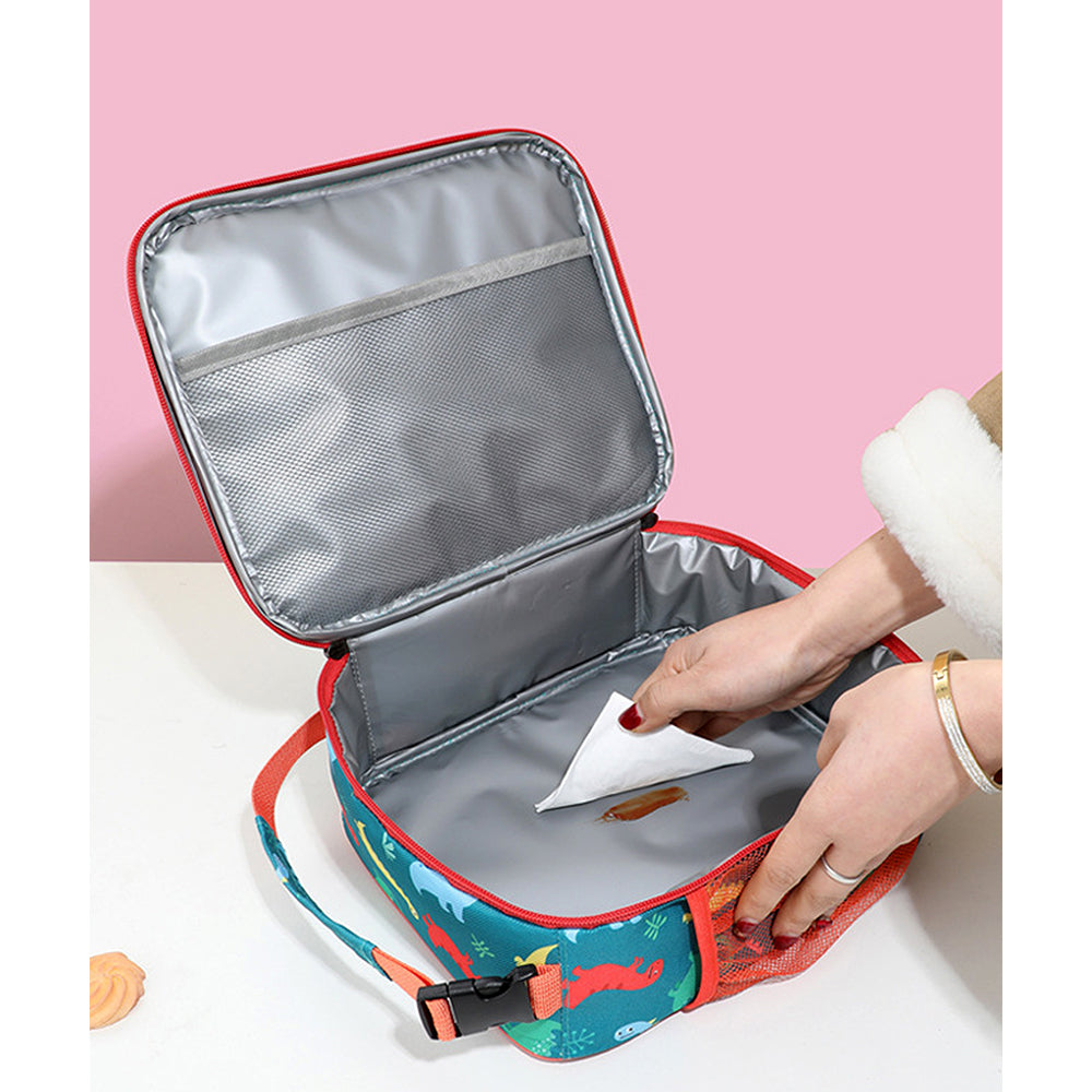 2 pcs Dino LunchBag & Bento Lunch box for Kids