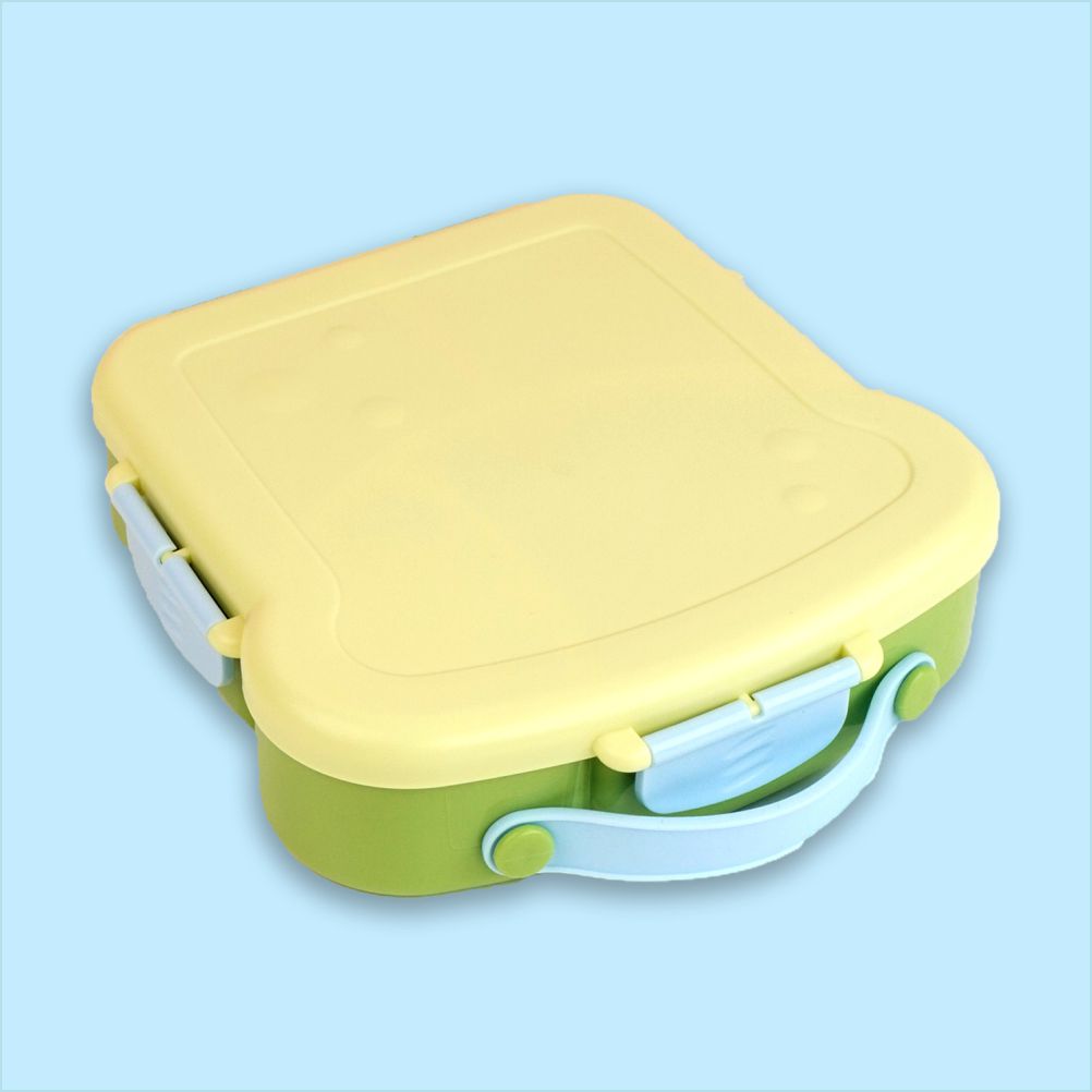 Pastel Mint Bread slice Fun themed Kids Lunch Box/Tiffin Box