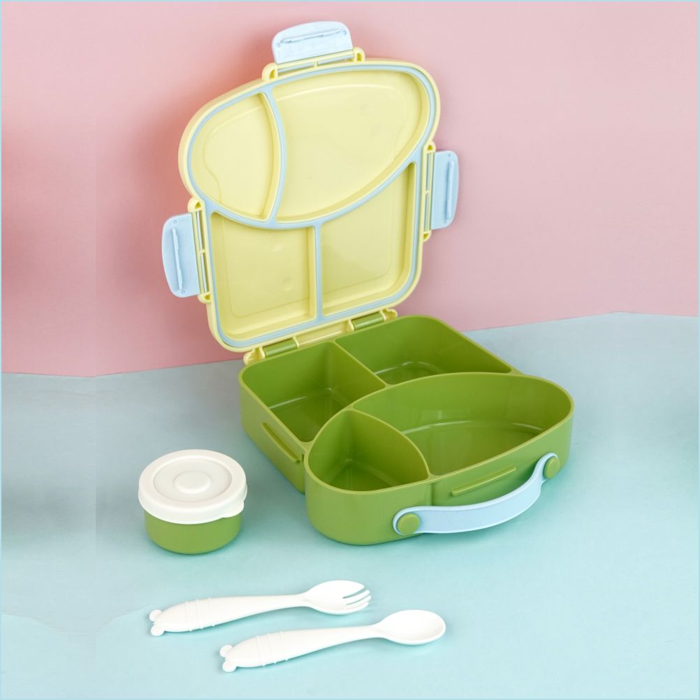 Pastel Mint Bread slice Fun themed Kids Lunch Box/Tiffin Box