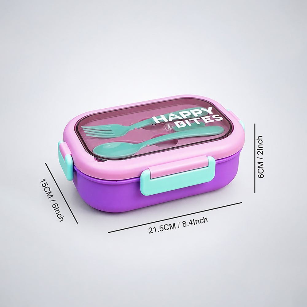 Pink Lid Happy Bites Bento Lunch Box