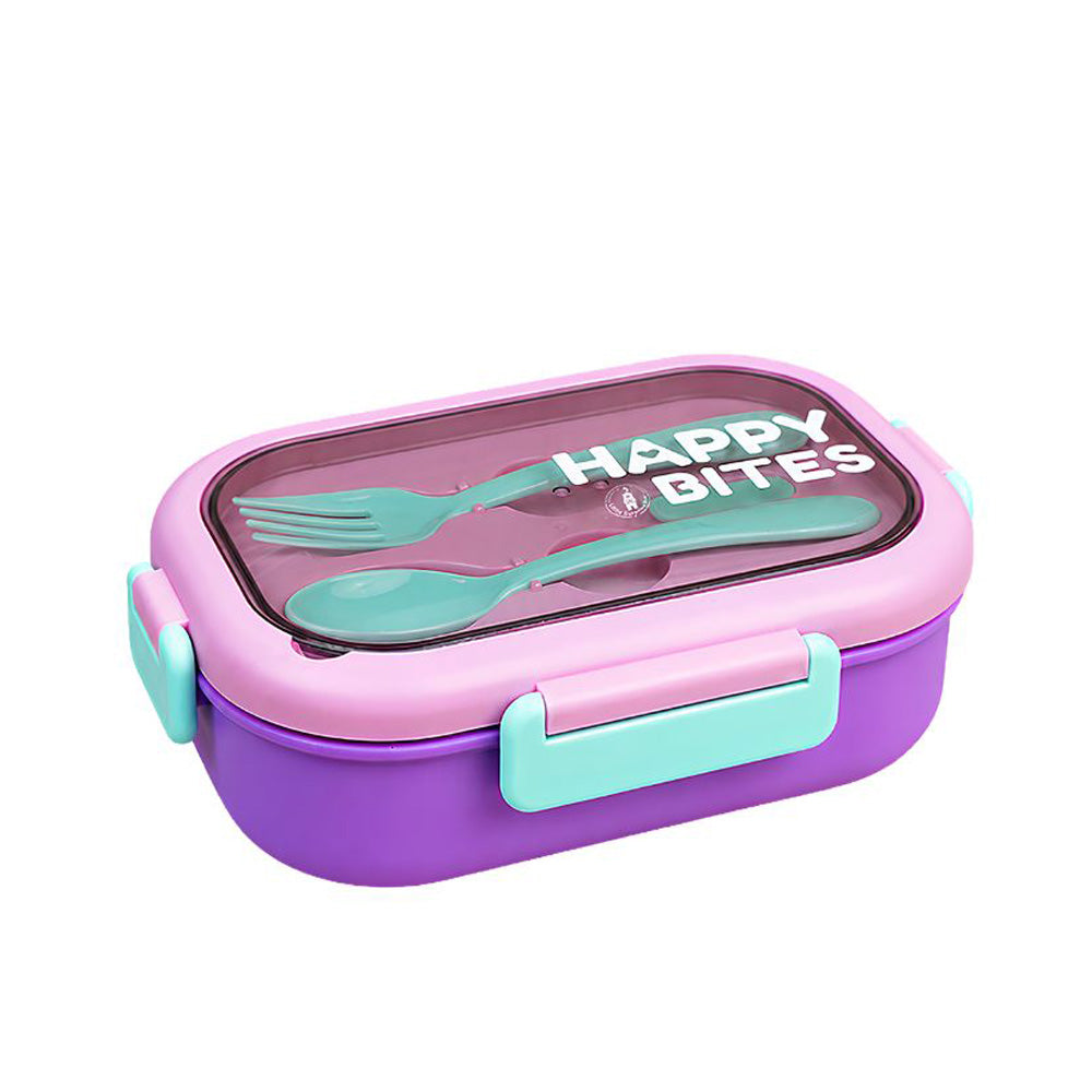 Pink Lid Happy Bites Bento Lunch Box