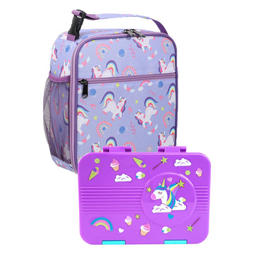 2 pcs Uni LunchBag & Bento Lunch box for Kids