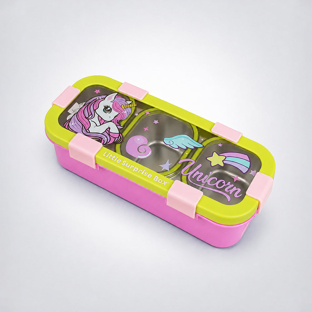 Long Rectangle Unicorn Stainless Steel Lunch Box